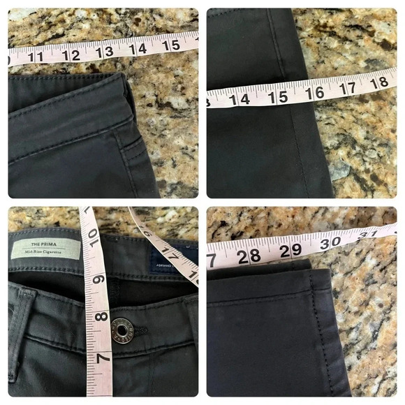 AG Adriano Goldschmied Womens Size 26R Gray Prima Mid Rise Cigarette Jeans Pants - Picture 3 of 9